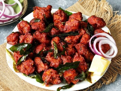 chicken 65 restaurant style 500x375